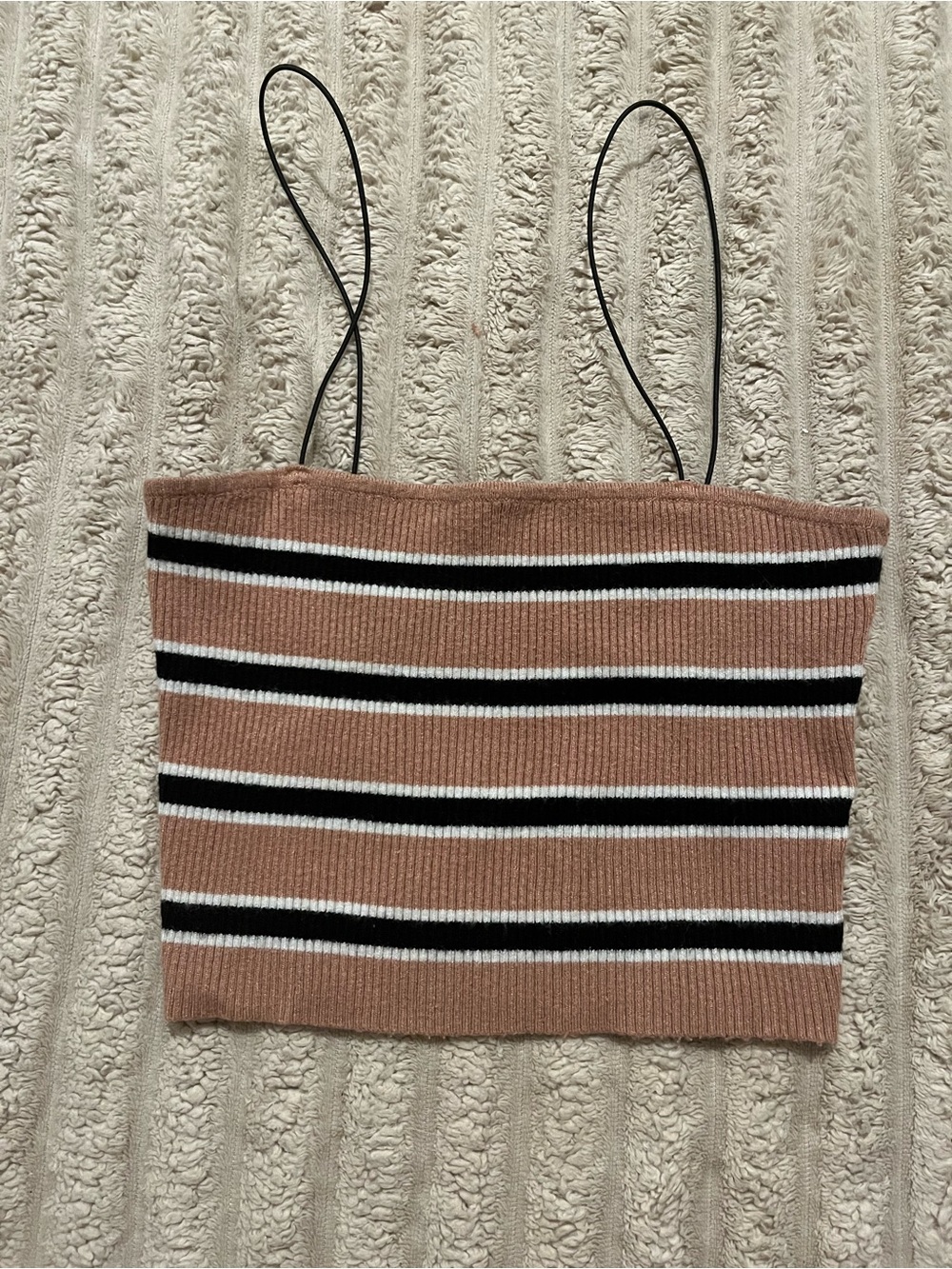 Kendall & Kylie Striped Knit Cami Tank Top Women’s Small